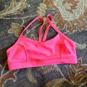 Pink lululemon size 4 sports bra.